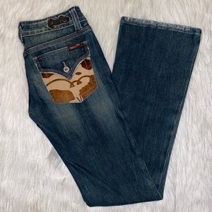 Miss Me Vintage Cowhide Pocket Jeans *Never Worn*